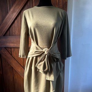 BOOHOO Hunter Green wrap dress size 12